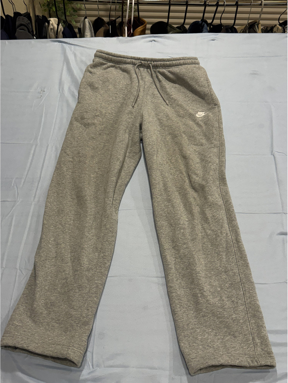 Nike Gray Fleece Sweatpants Medium Made in Cambodia 44